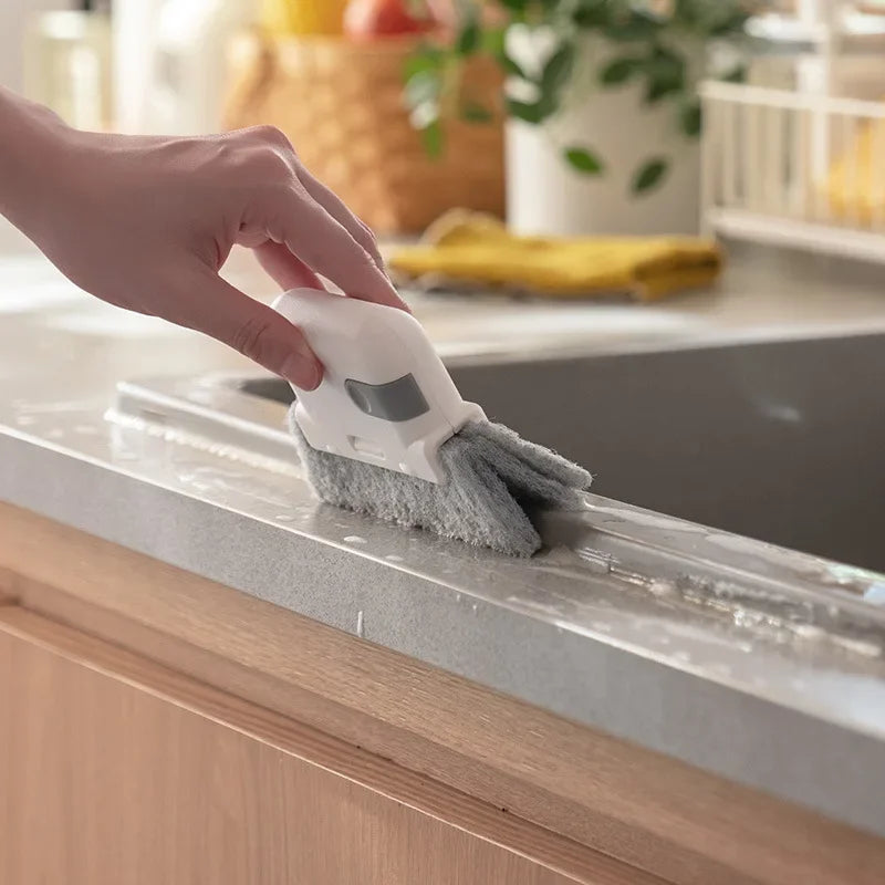 Window Cleaning Brush Windowsill Groove Deadend Cabinet Crevice Brush Universal Window and Door Track Cleaning Brush